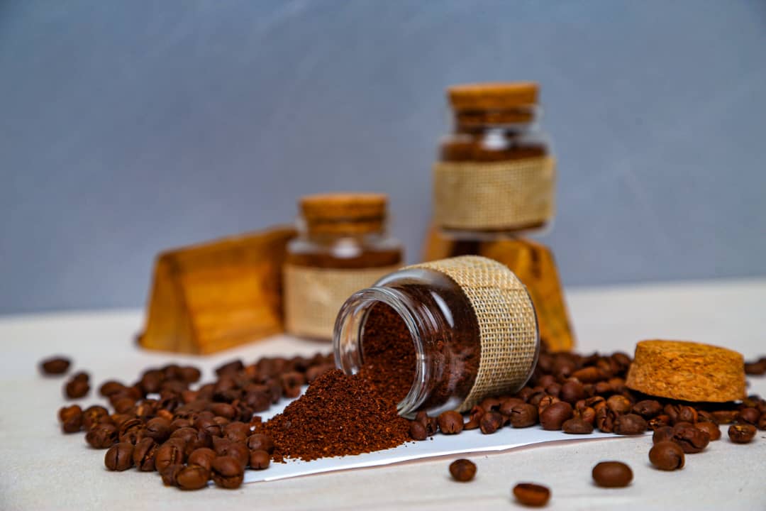 Karibu ground coffee jar